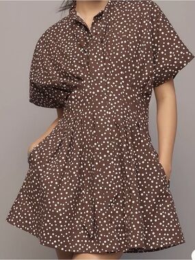 The Tobie Tie-Neck Shirt Dress by Exquise